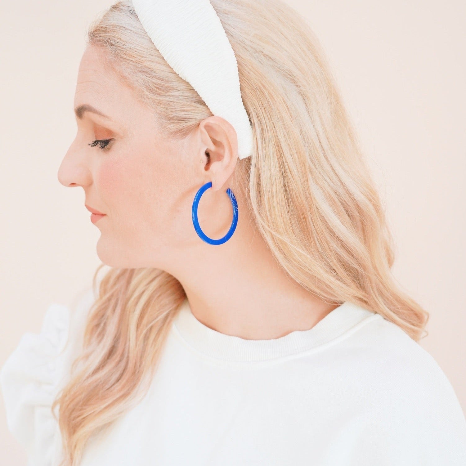 Holly Hoop (Medium) - True Blue - Charming Charlie