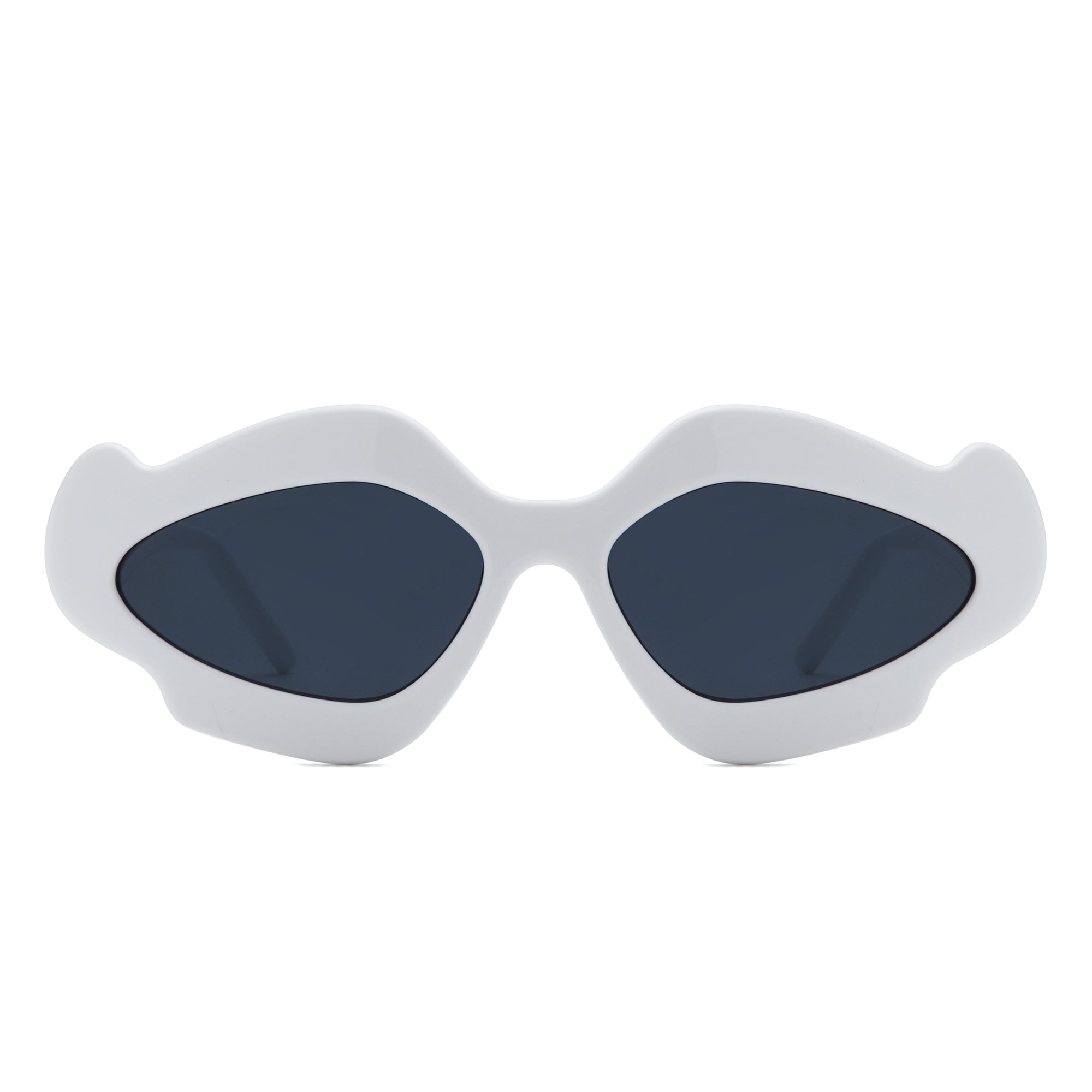 Zyrith - Geometric Wavy Designed Women's Sunglasses - Charming Charlie