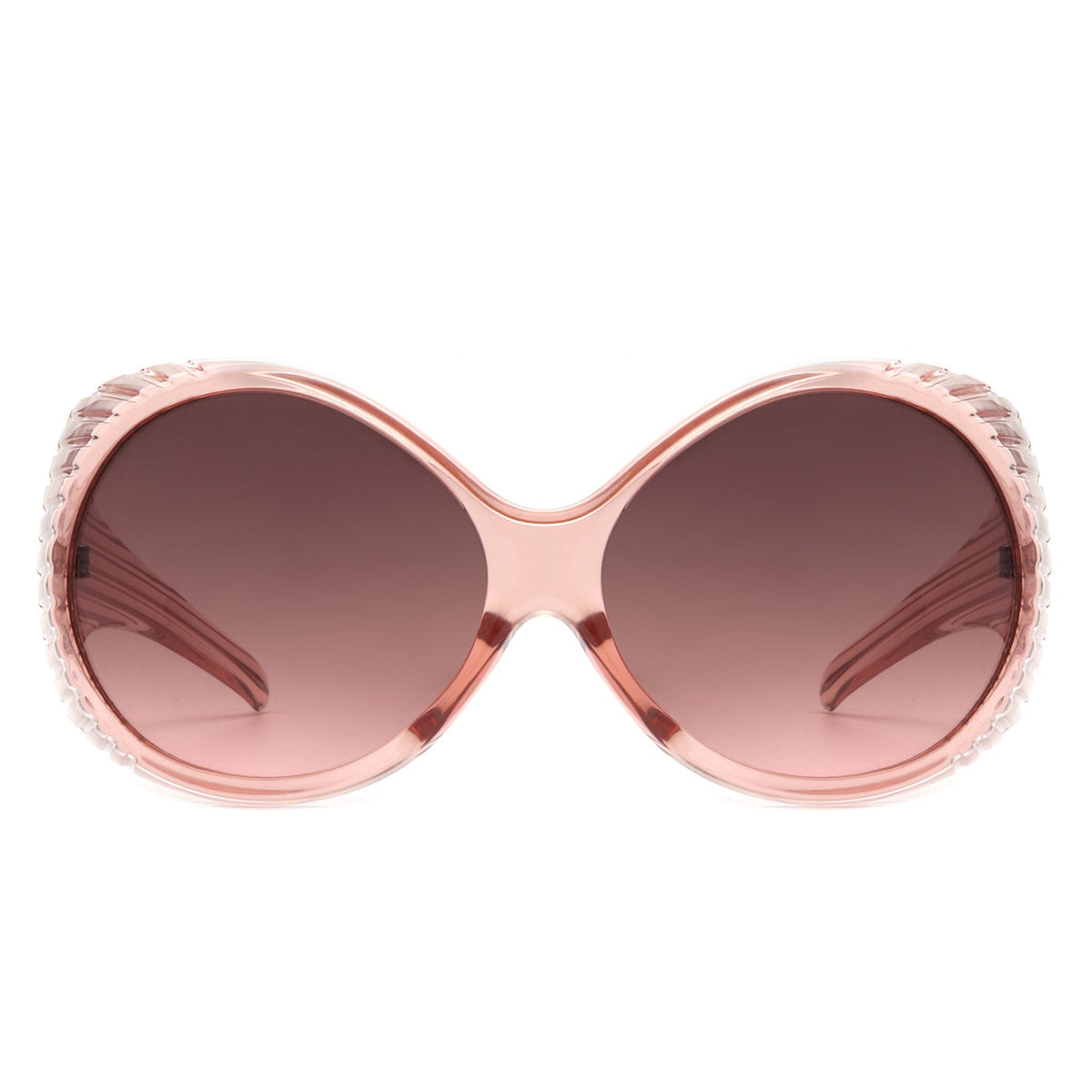 Radiant - Oversized Round Wrap-Around Fashion Women's Sunglasses - Charming Charlie