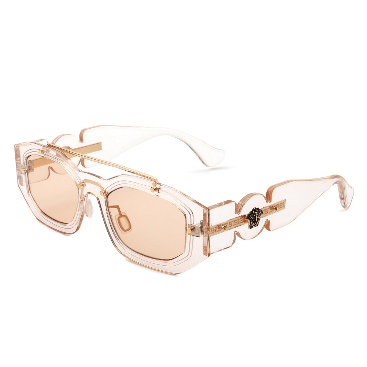 Xanadusk- Geometric Retro Irregular Brow-Bar Square Fashion Sunglasses - Charming Charlie