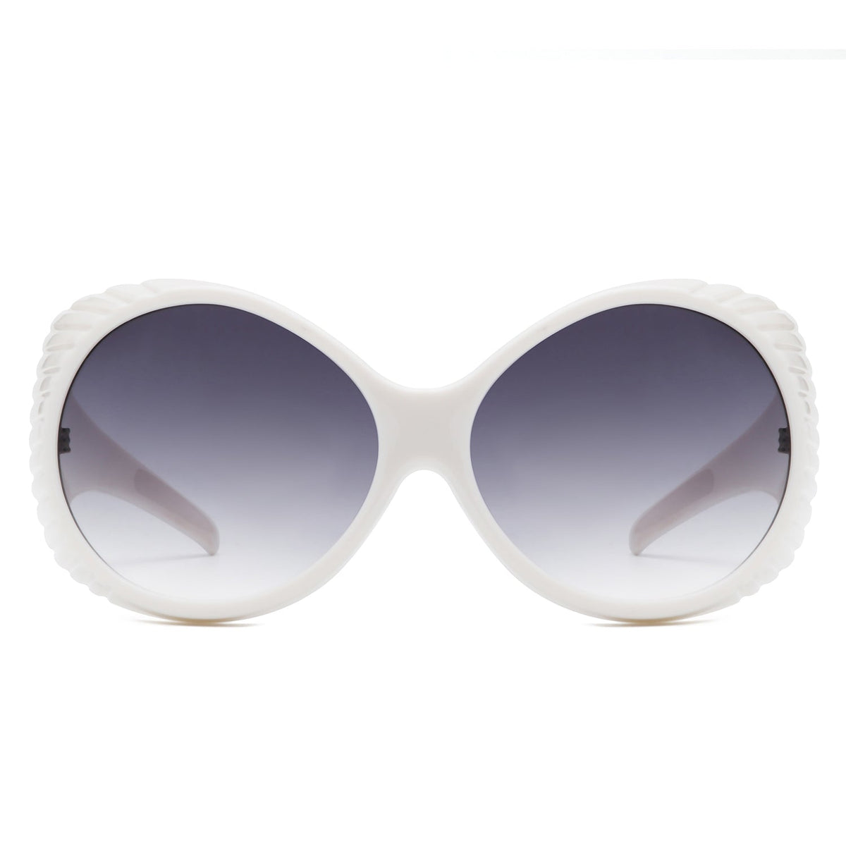 Radiant - Oversized Round Wrap-Around Fashion Women's Sunglasses - Charming Charlie