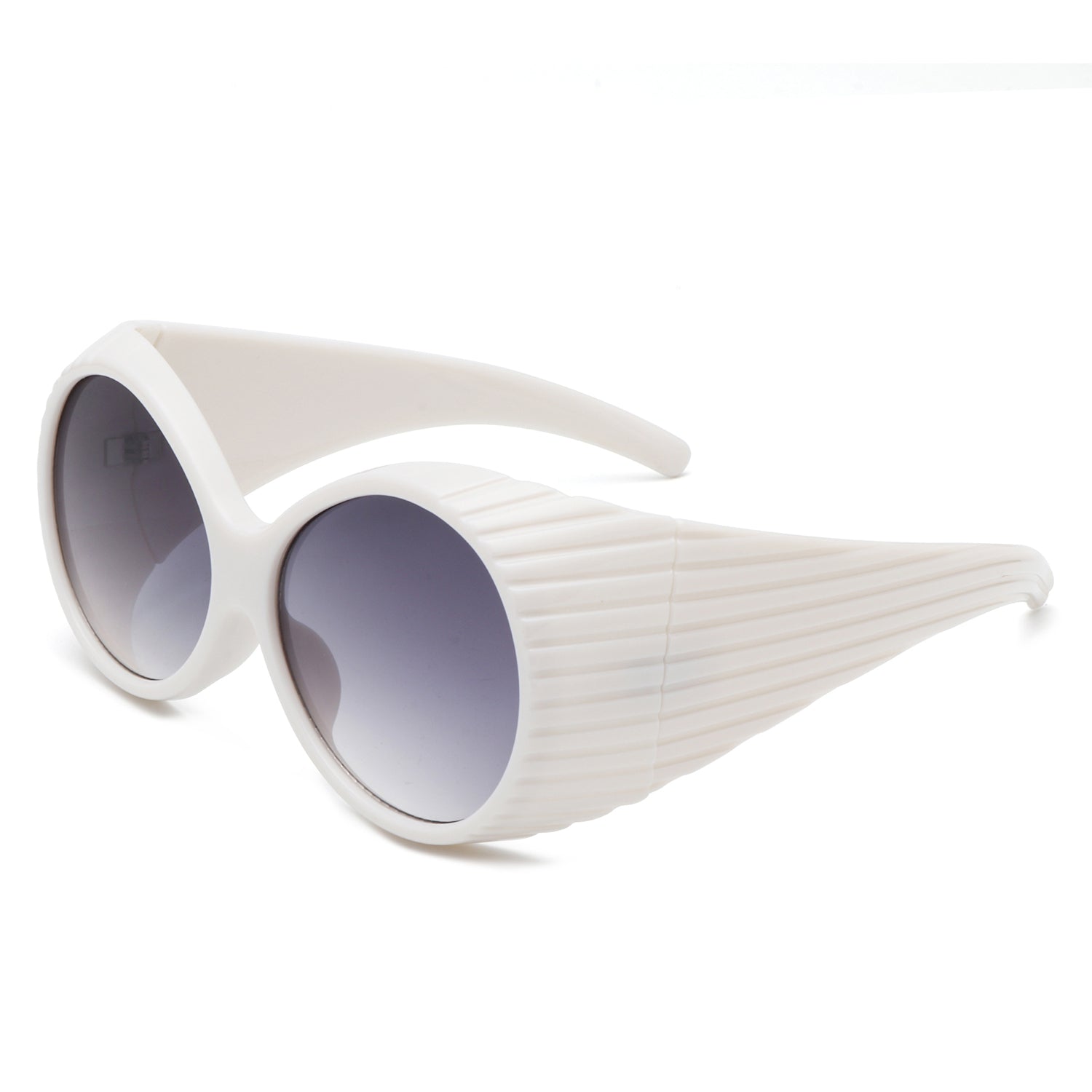 Radiant - Oversized Round Wrap-Around Fashion Women's Sunglasses - Charming Charlie