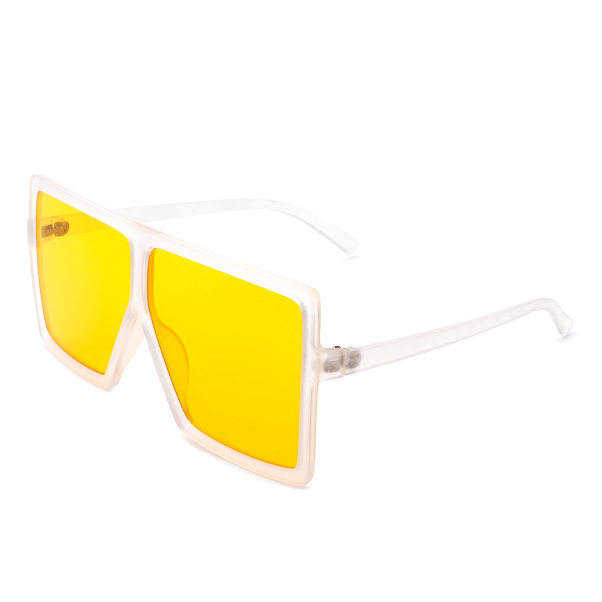 Zenithia - Square Oversize Women Flat Top Fashion Sunglasses - Charming Charlie