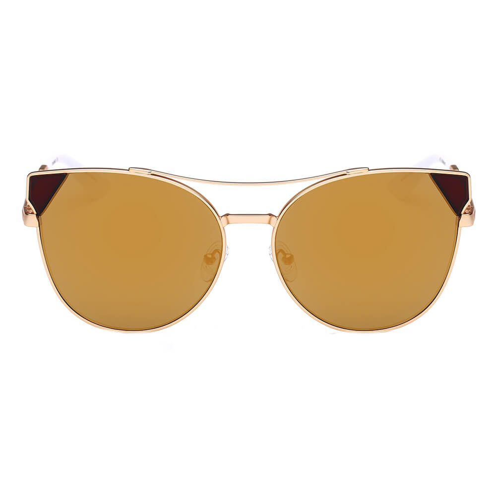 CLARCKSTON | CA02 - Women's Trendy Mirrored Lens Cat Eye Sunglasses - Cramilo Eyewear - Stylish Trendy Affordable Sunglasses Clear Glasses Eye Wear Fashion