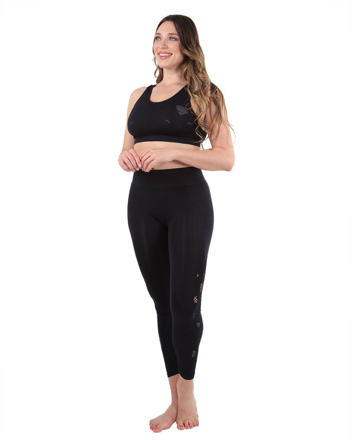 Women's Seamless Moisture Wicking Stretchy Bra Top - Charming Charlie