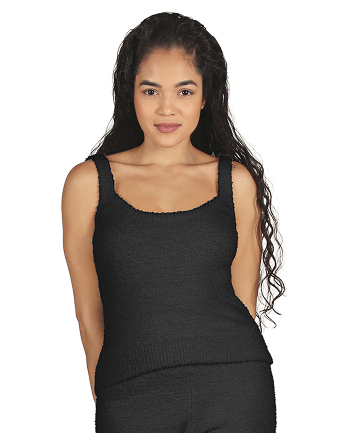 Women's Soft Cozy Knit Comfy Scoop Neckline Tank Top - Charming Charlie