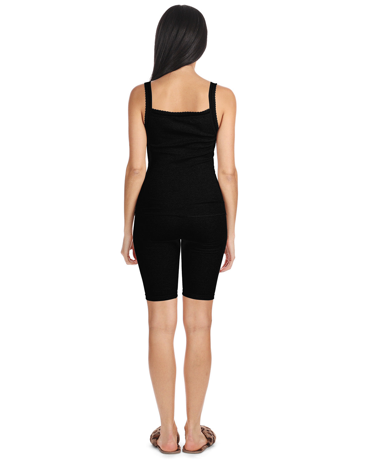 Women's Organic Cotton Seamless Ribbed Lace Camisole - Charming Charlie