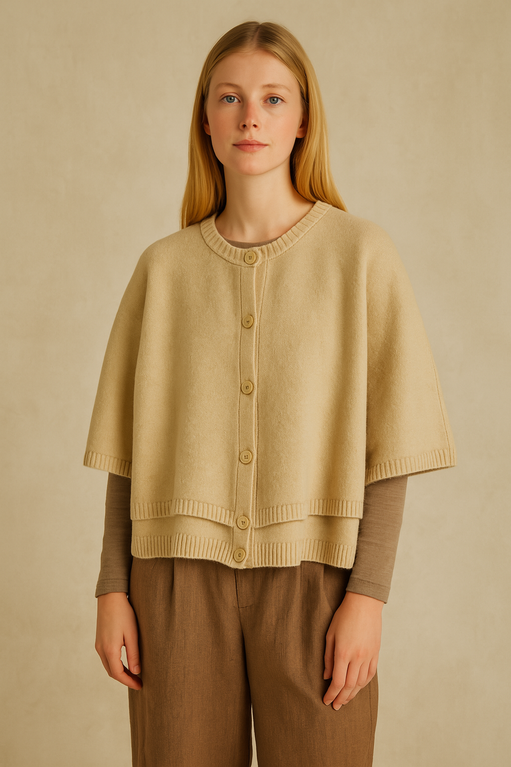 Button Poncho - Charming Charlie