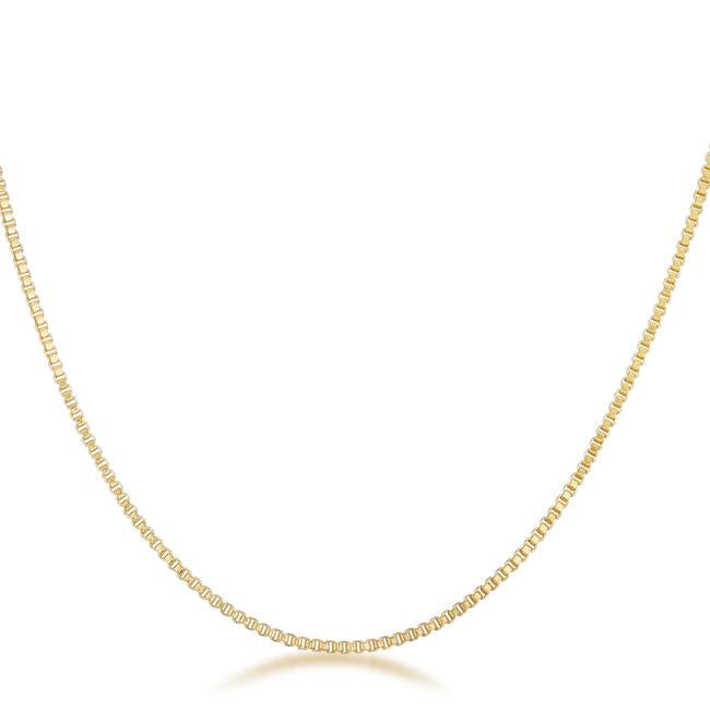 Golden Rolo Chain - 1mm - Charming Charlie