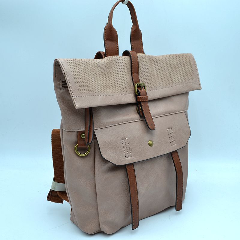 Long Lasting Vintage Leather Backpack Laptop Messenger Bag - Backpacks