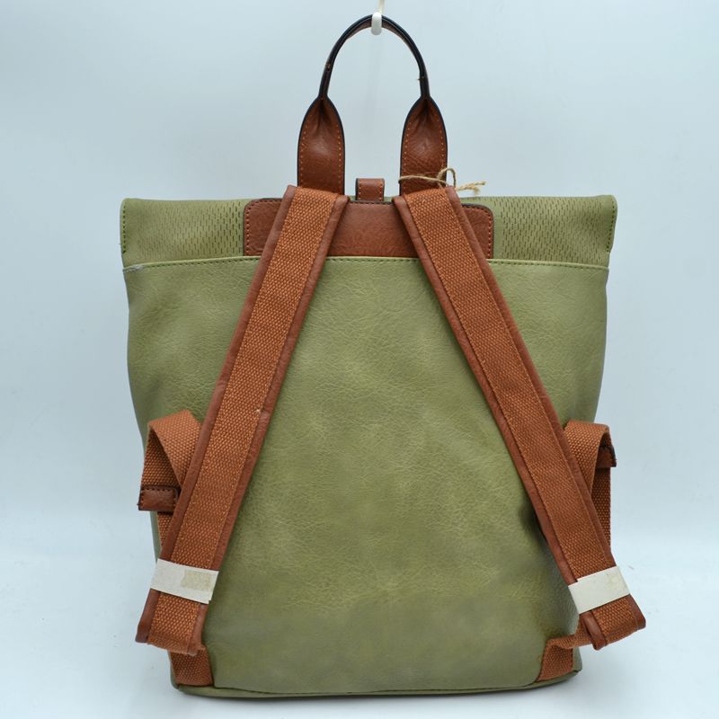Long Lasting Vintage Leather Backpack Laptop Messenger Bag - Backpacks