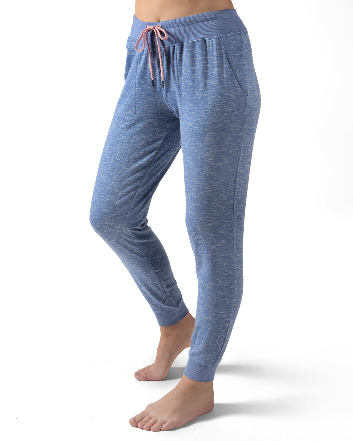 Women's Space Dye Baby Terry Bamboo Blend Jogger Pants - Charming Charlie