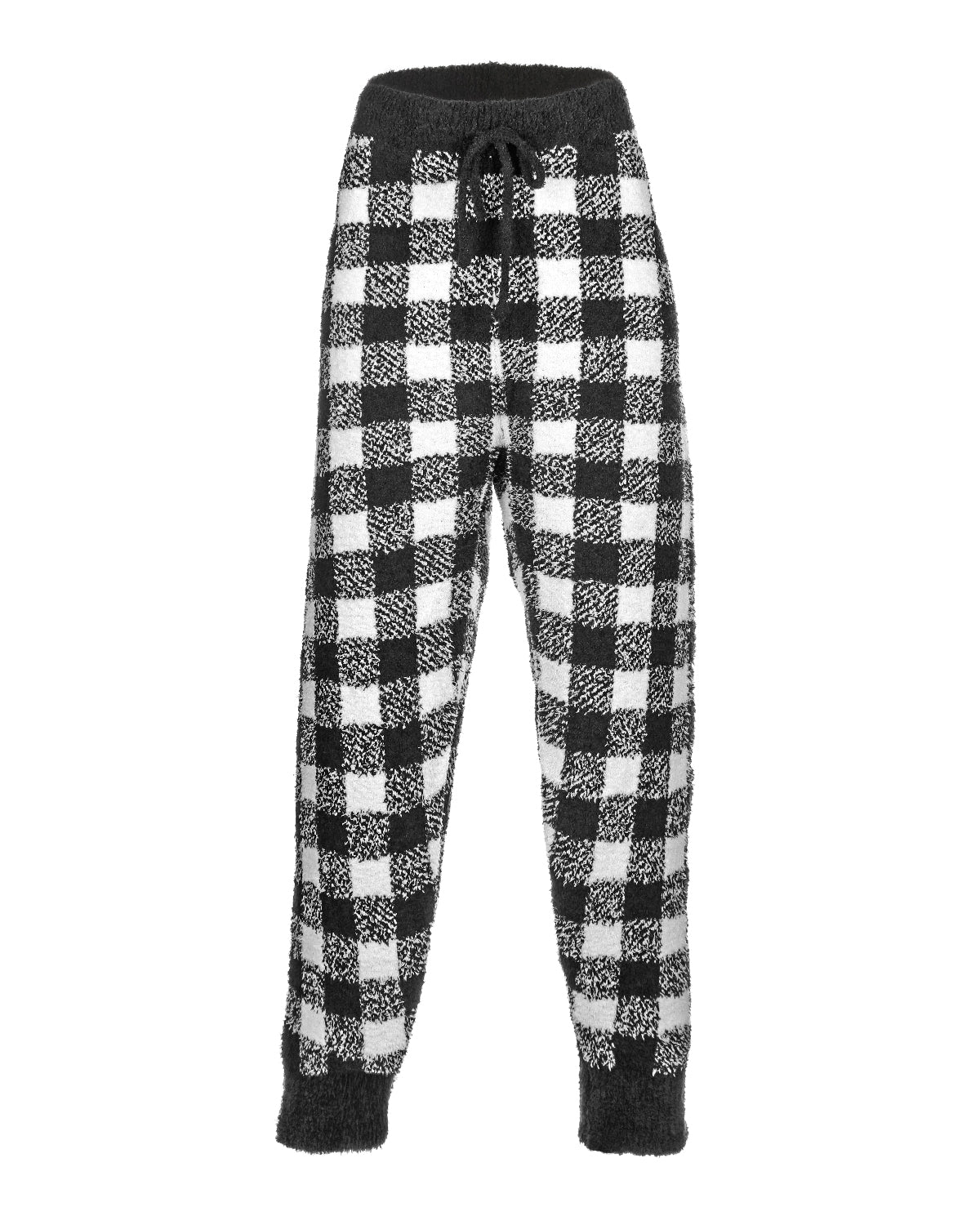 Women's Buffalo Check Soft and Cozy Knit Jogger Pants - Charming Charlie