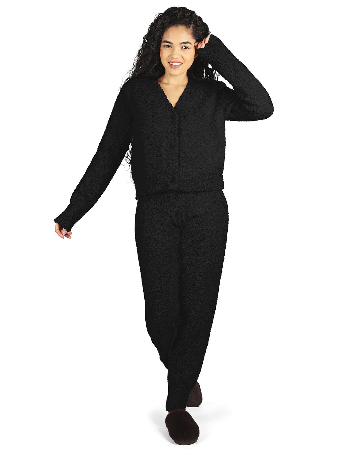 Women's Soft and Cozy Knit Casual Solid Jogger Pants - Charming Charlie