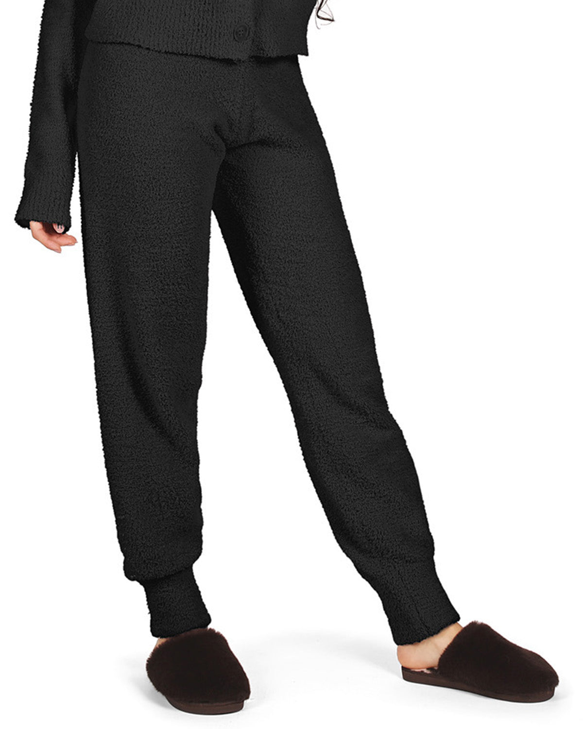 Women's Soft and Cozy Knit Casual Solid Jogger Pants - Charming Charlie