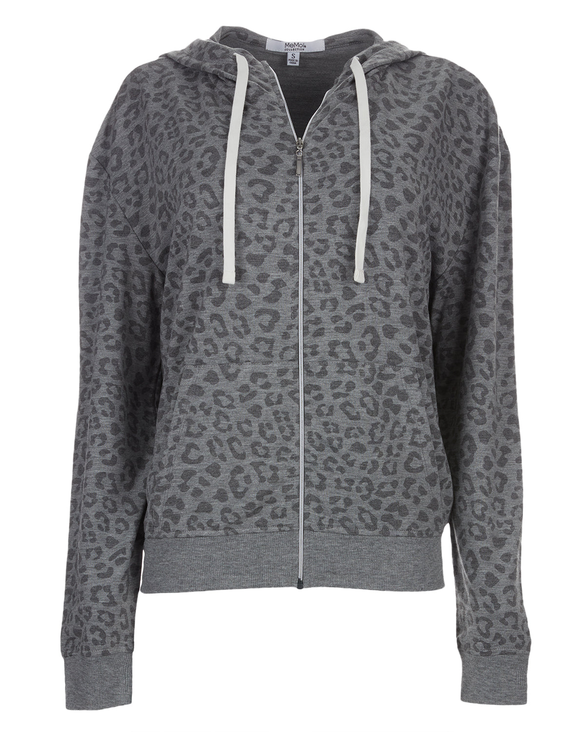 Women's Leopard Print French Terry Cloth Lounge Hoodie - Charming Charlie