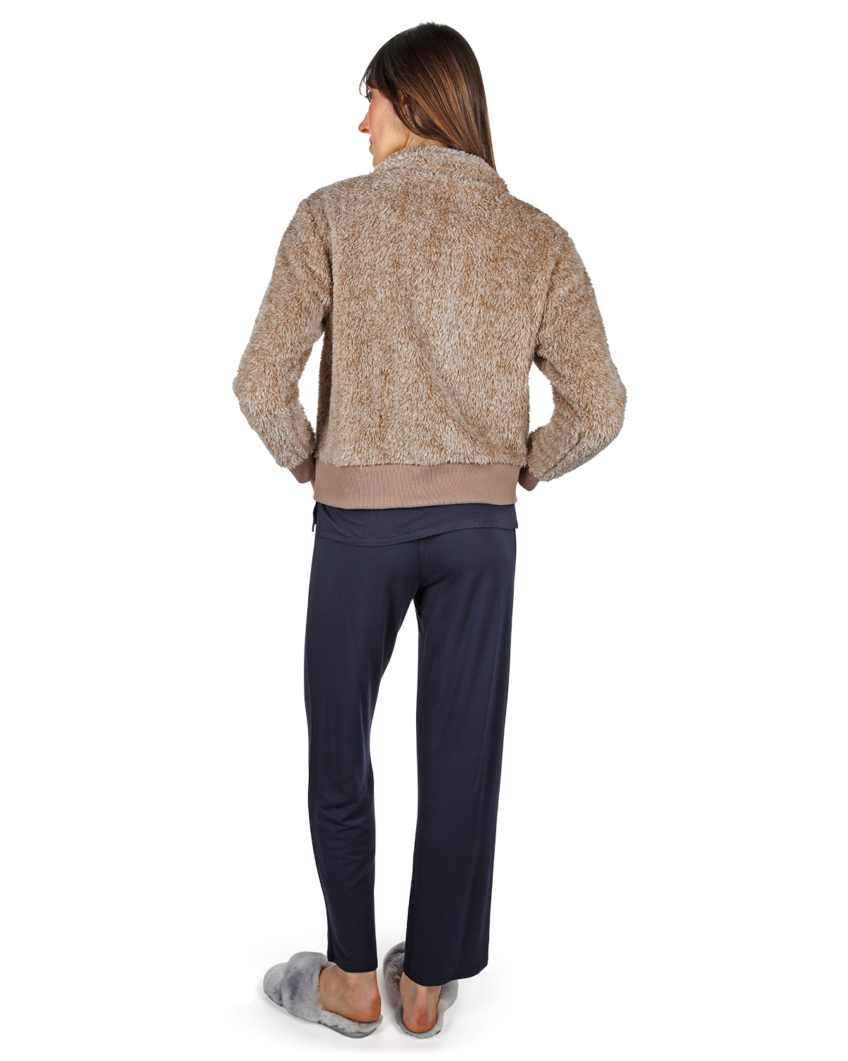 Women's Plush Zippered Front Warm and Cozy Jacket - Charming Charlie