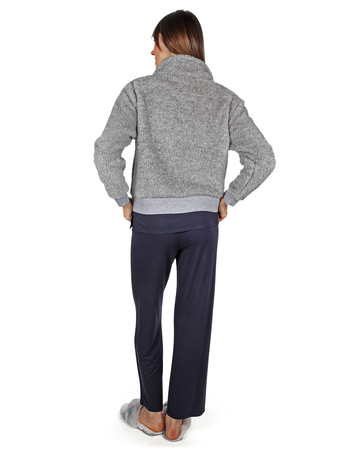 Women's Plush Zippered Front Warm and Cozy Jacket - Charming Charlie
