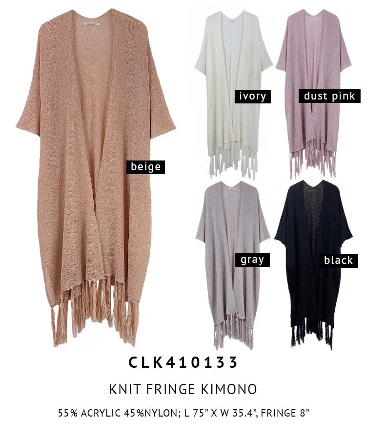 Knit Fridge Kimono - Charming Charlie