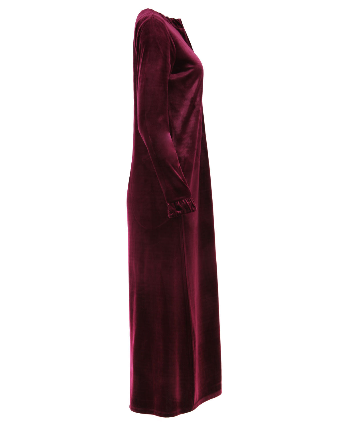 Women's Velour Zippered Front Full Length Lounger Gown - Charming Charlie