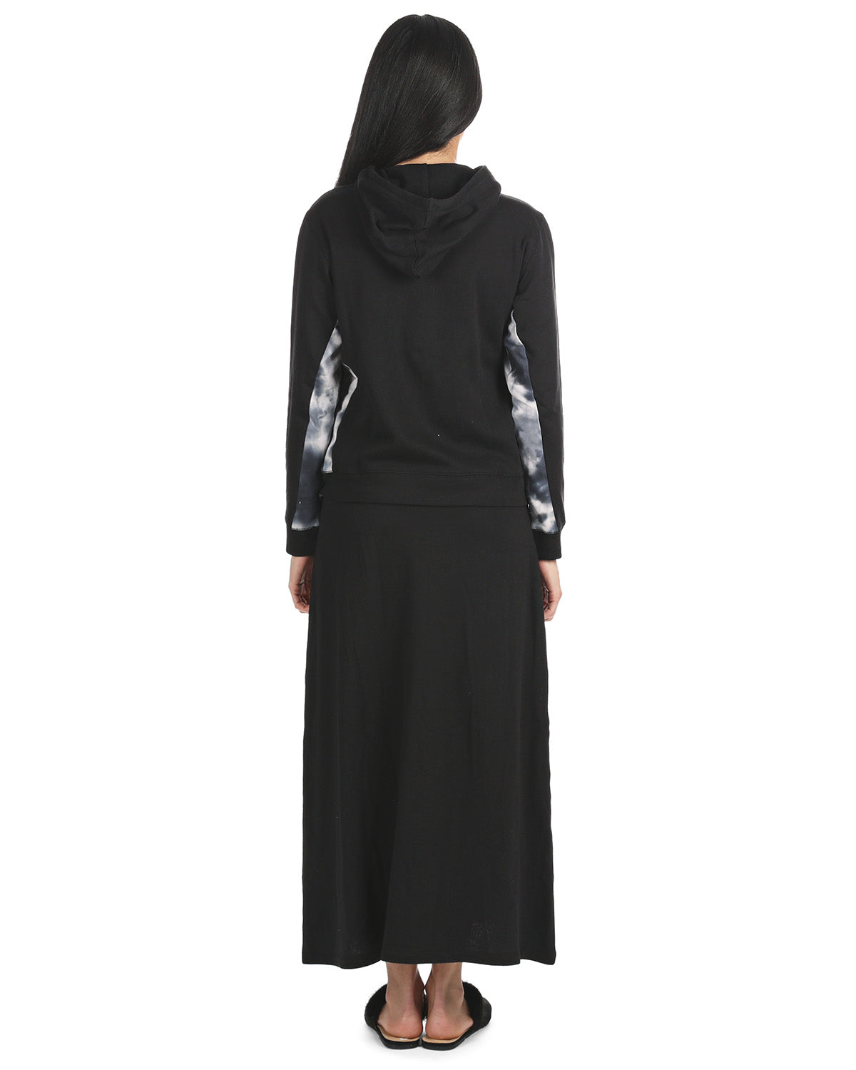 Women's Cotton Blend French Terry Zippered Lounger Gown Set - Charming Charlie