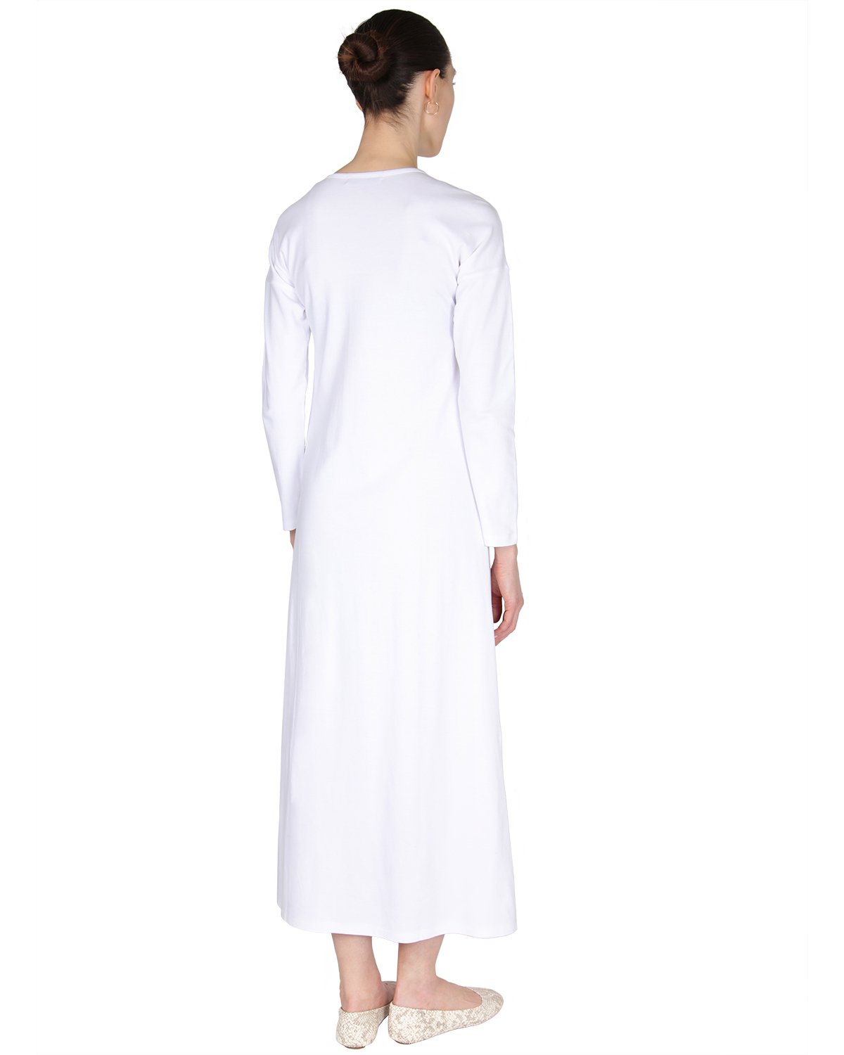 Women's 100% Cotton Full-Length Nightgown with Floral Motif - Charming Charlie