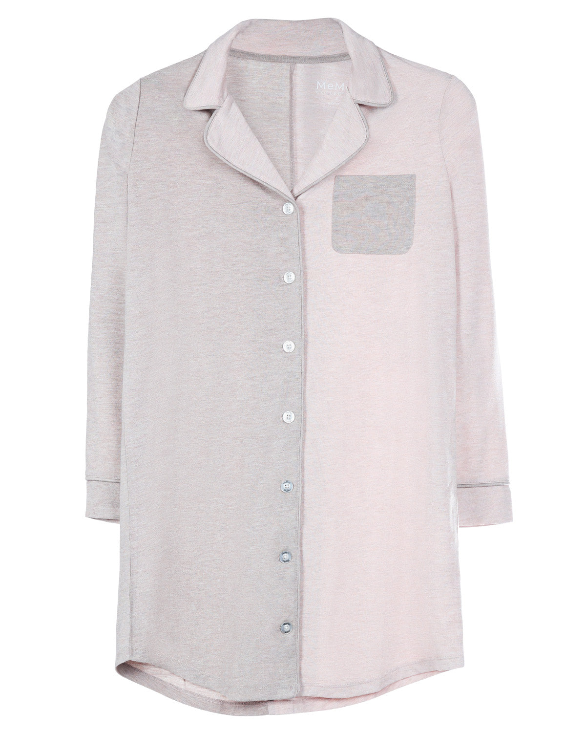 Women's Colorblock Modal Button-Down Nightshirt - Charming Charlie