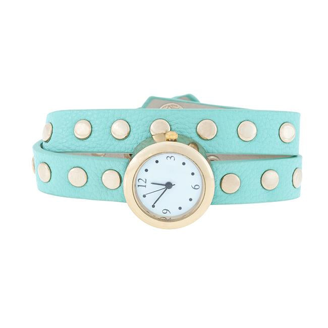 Mint Round Studded Wrap Watch - Charming Charlie