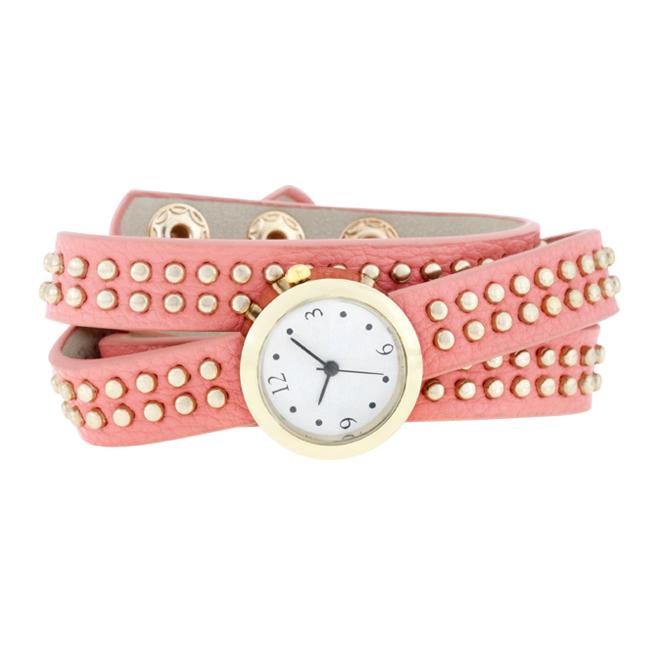 Pink Mini Studded Wrap Watch - Charming Charlie