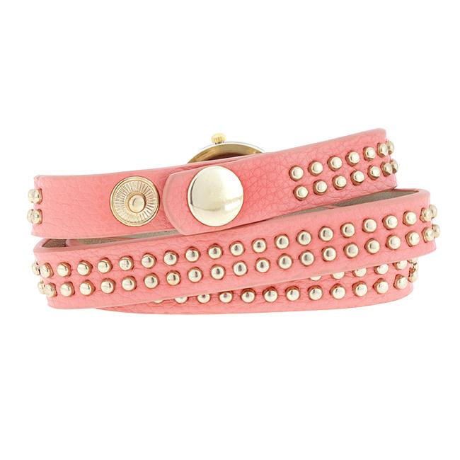 Pink Mini Studded Wrap Watch - Charming Charlie