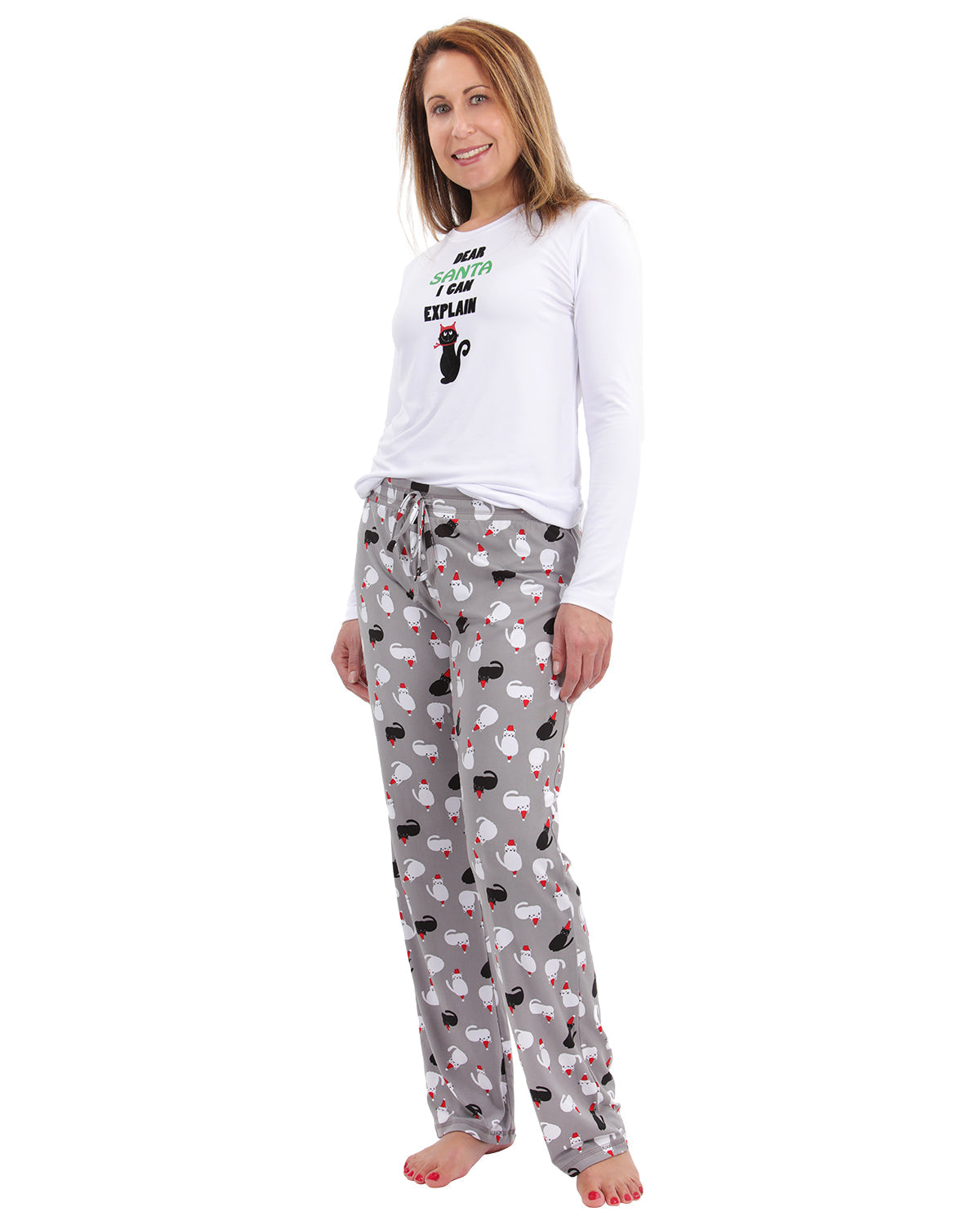 Women's Christmas Dear Santa I Can Explain Two-Piece PJ Set - Charming Charlie