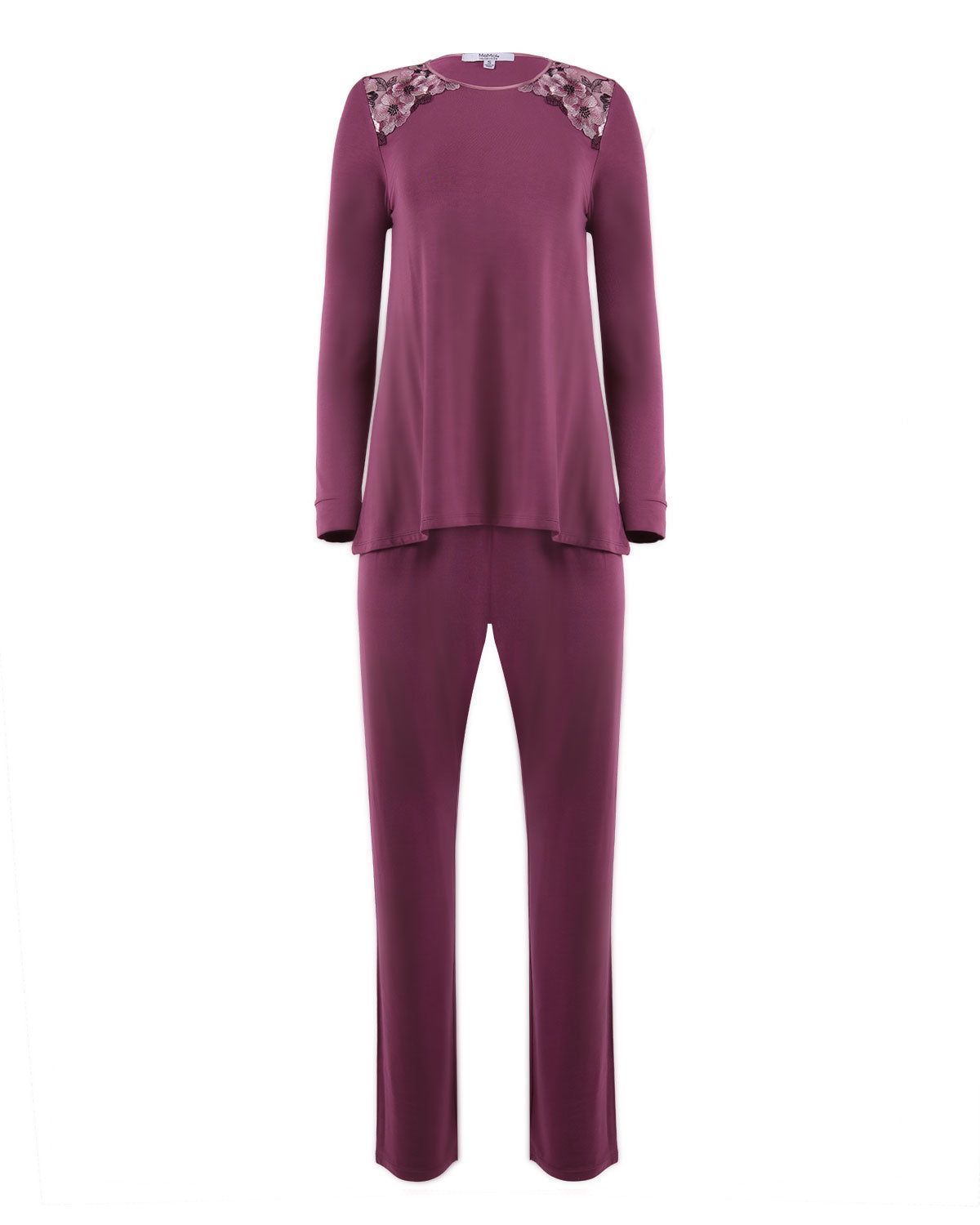 Women's Enchanted Romance Floral Embroidered Pajama Set - Charming Charlie