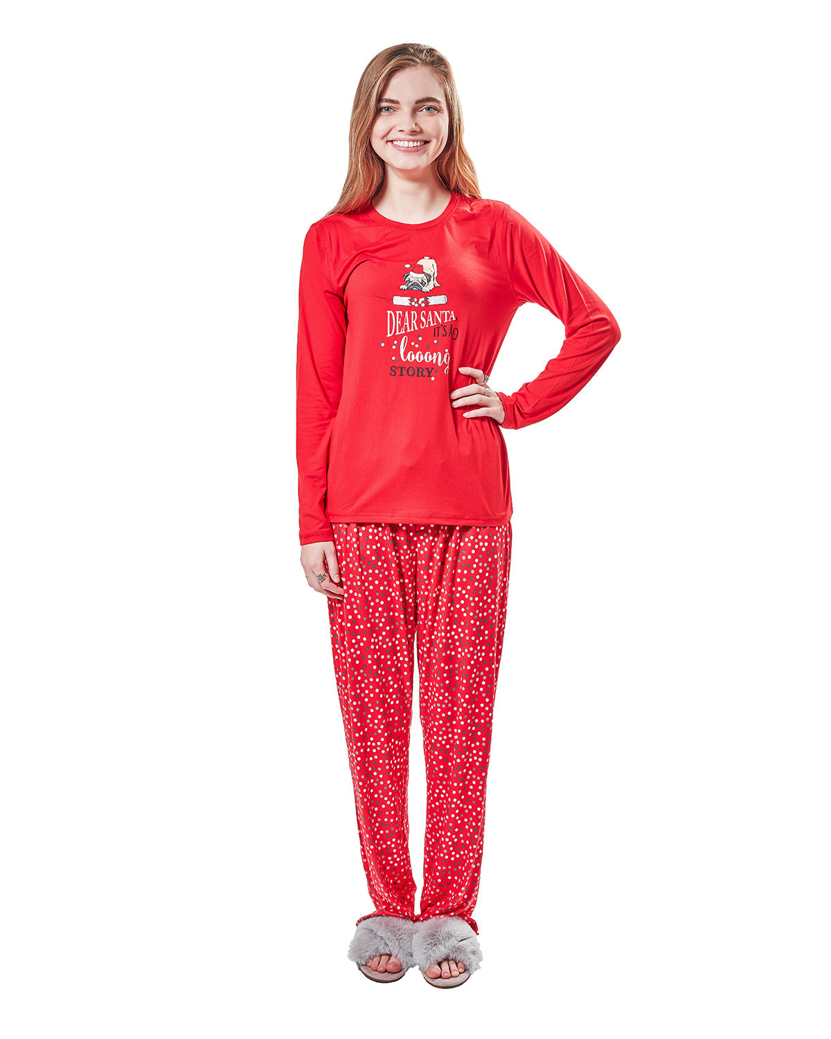 Women's It's A Long Story Two-Piece Christmas PJ Set - Charming Charlie