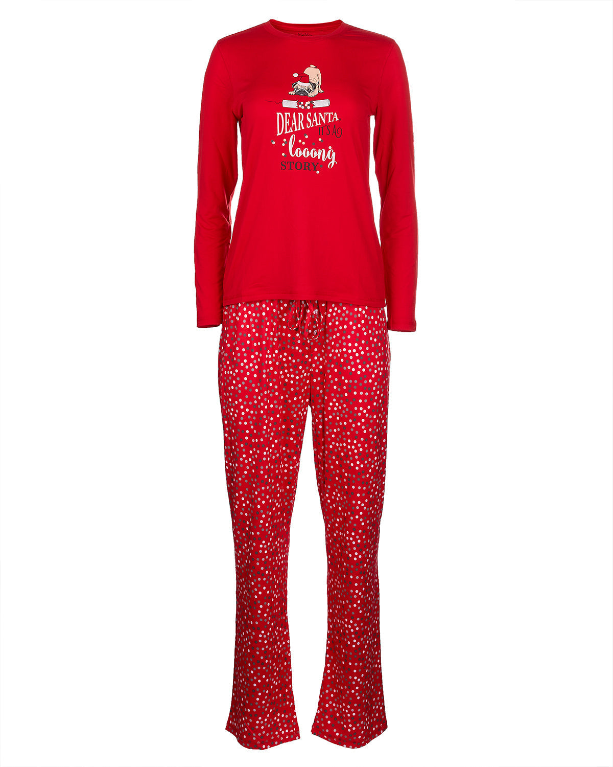 Women's It's A Long Story Two-Piece Christmas PJ Set - Charming Charlie