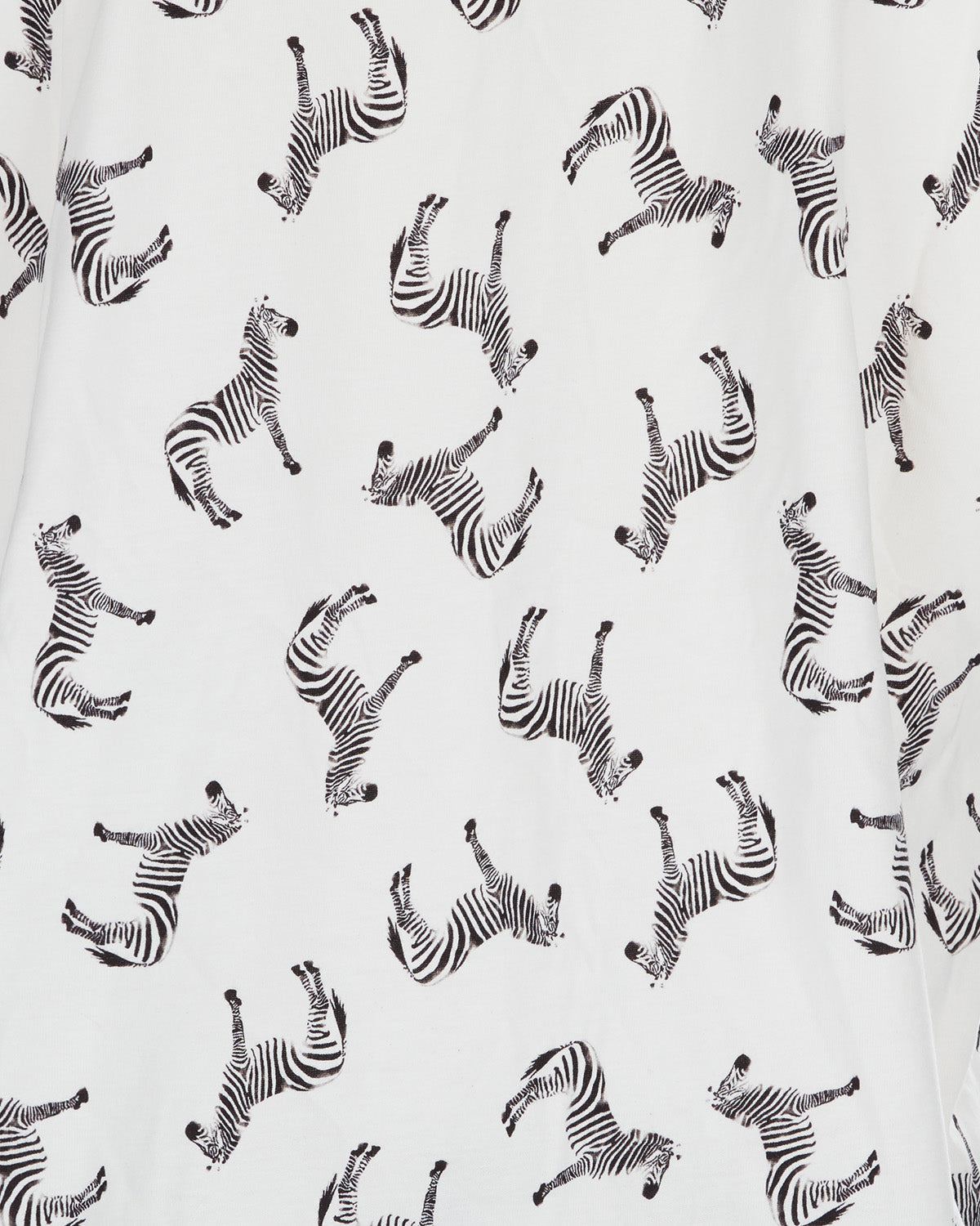 Women's Zebra Notch Collar Cotton Blend Pajama Set - Charming Charlie