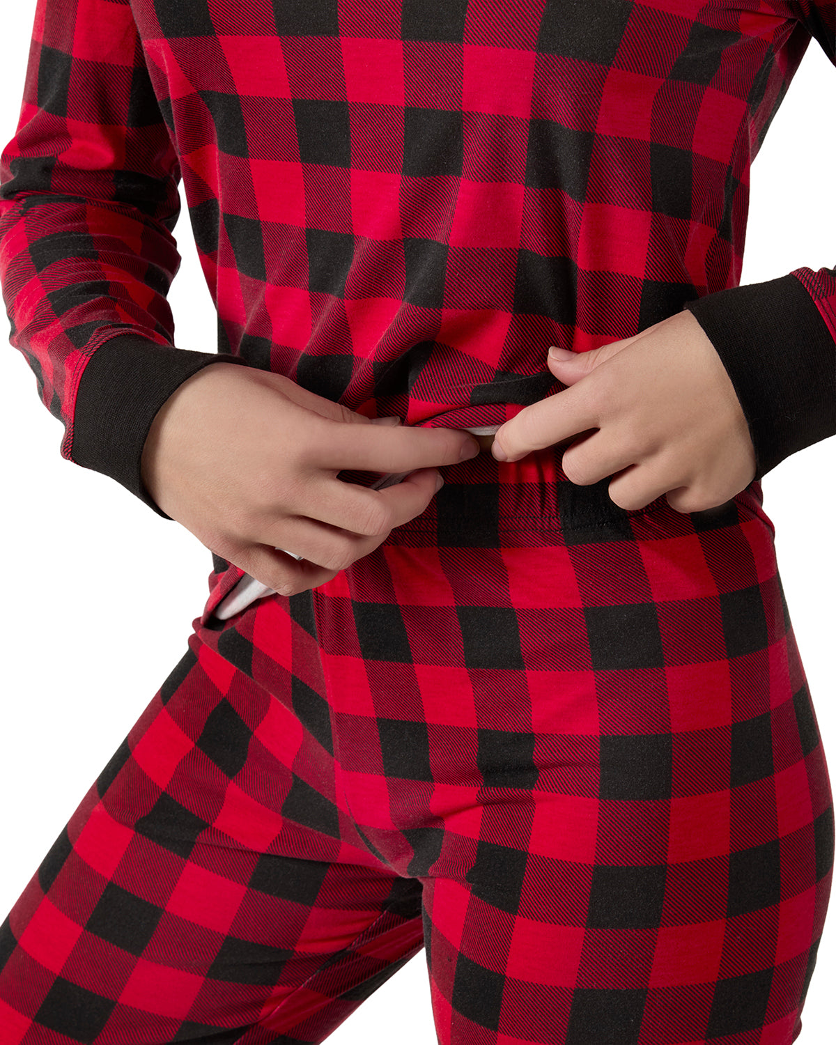 Women's Buffalo Plaid Two-Piece PJ Set In a Bag - Charming Charlie