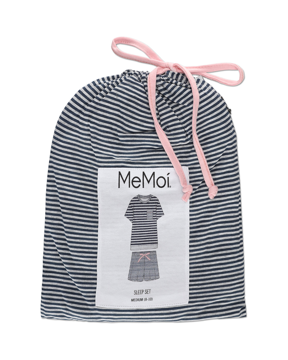 Women's Stripe Tee Cotton Blend Pajama Set - Charming Charlie