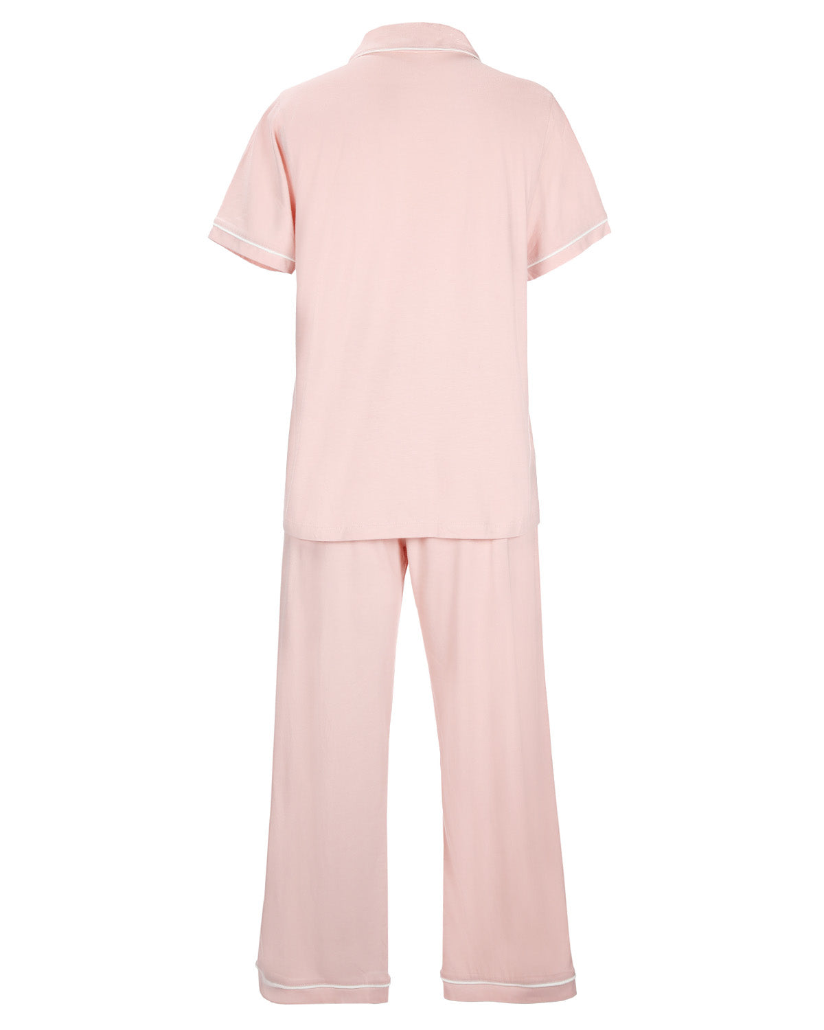 Women's Notch Collar Capri Cotton Blend Pajama Set - Charming Charlie