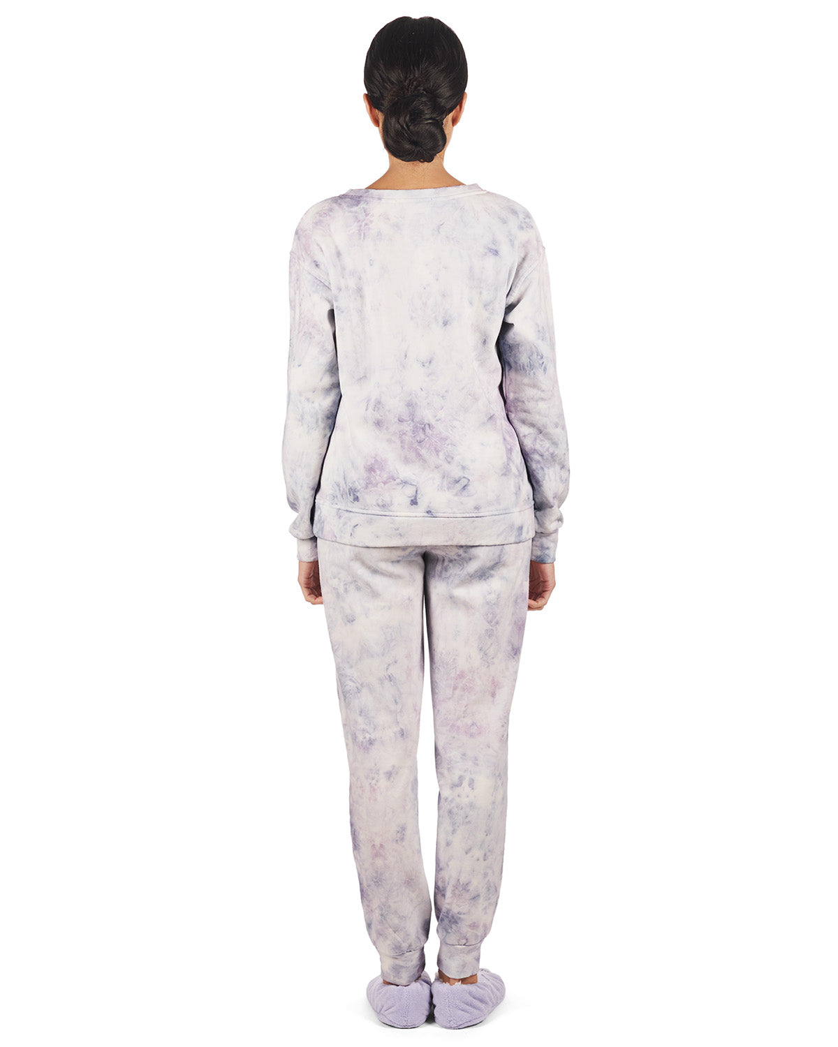 Women's Tie Dye French Terry Cotton Blend Jogger Pants Set - Charming Charlie