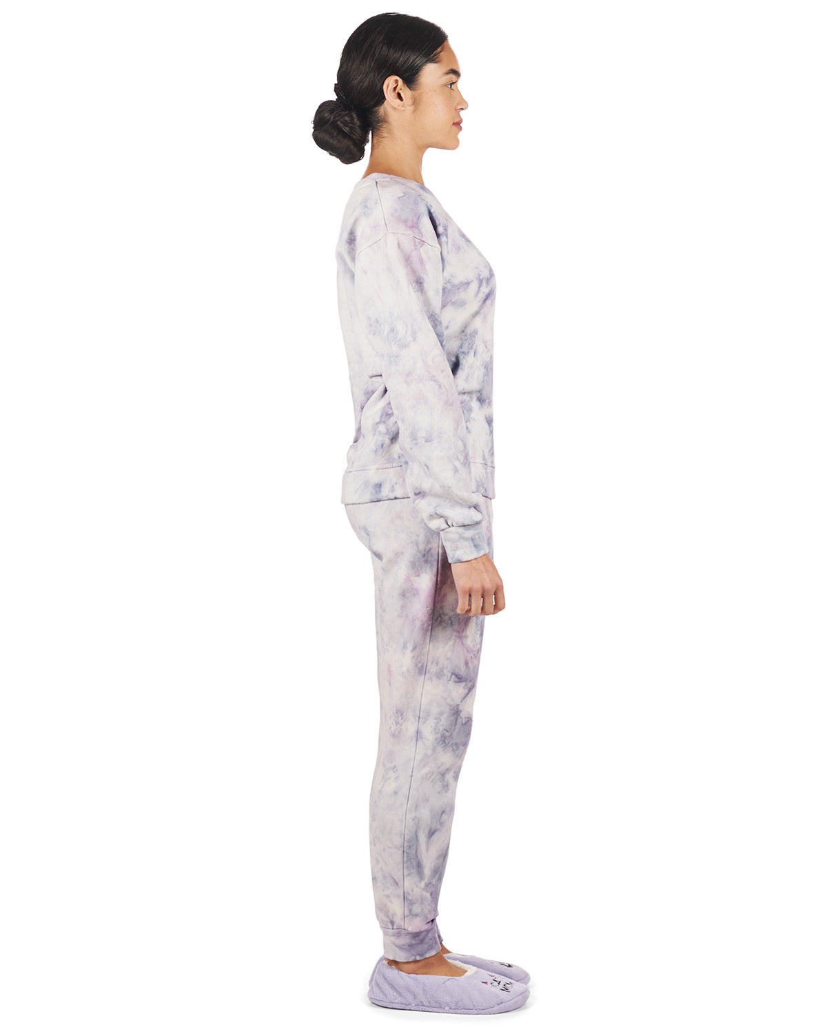 Women's Tie Dye French Terry Cotton Blend Jogger Pants Set - Charming Charlie