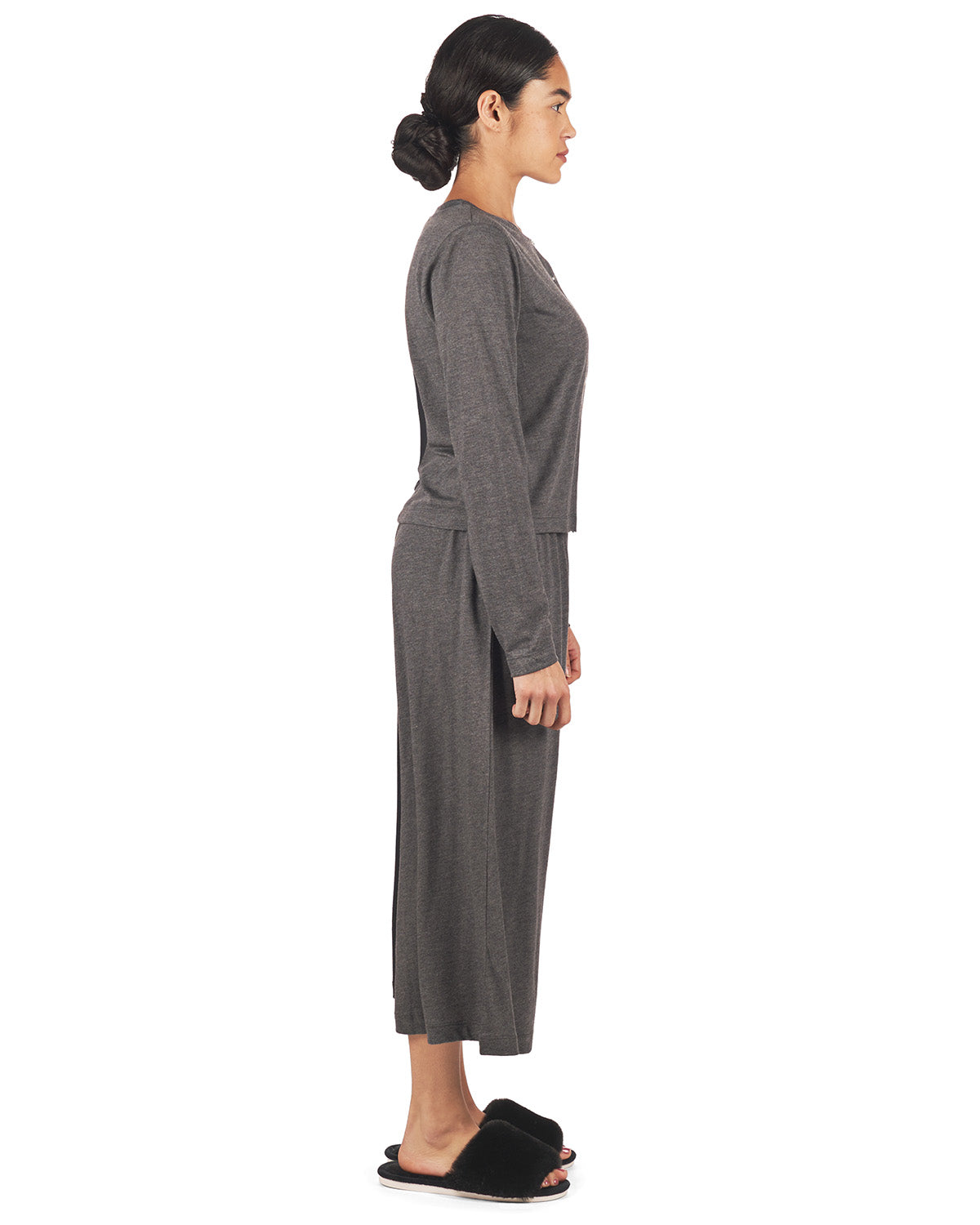 Women's Color Block Modal Button-Down Shirt and Capri Set - Charming Charlie