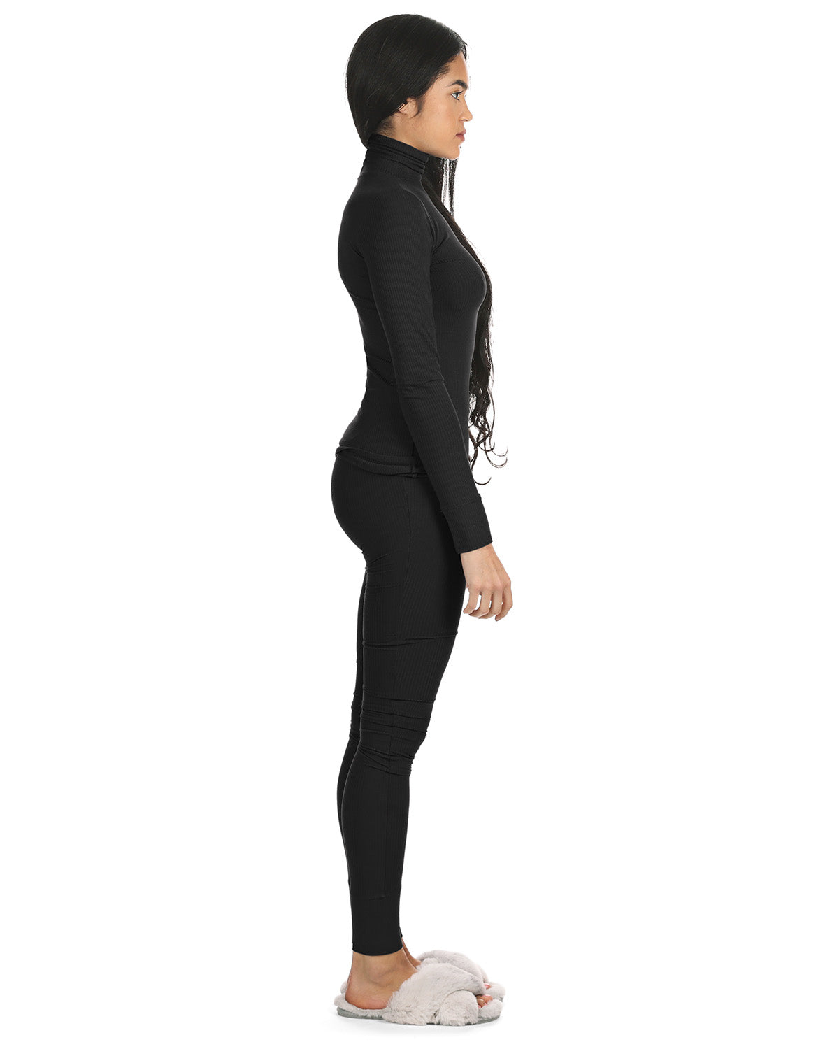 Women's Luxe Ribbed Long Sleeve Top and Pants Set - Charming Charlie