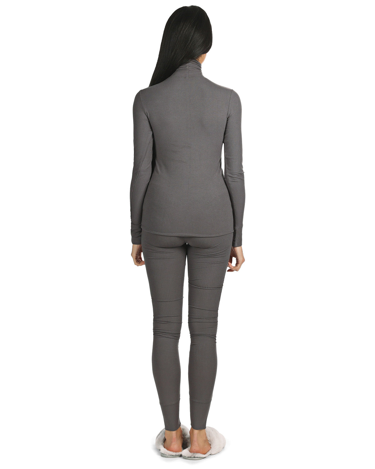 Women's Luxe Ribbed Long Sleeve Top and Pants Set - Charming Charlie
