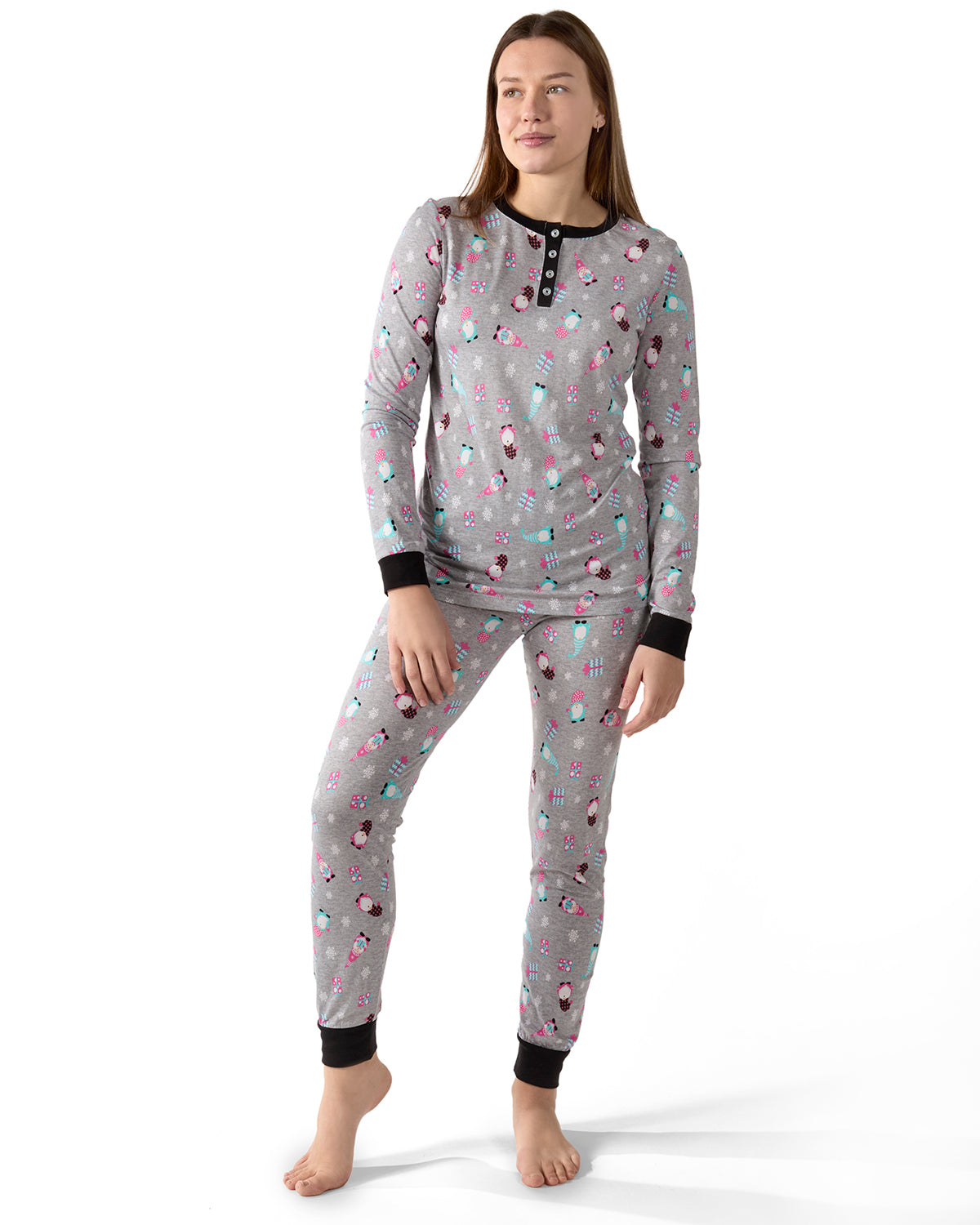 Women's Holiday Gnomes Two-Piece PJ Set in a Bag - Charming Charlie
