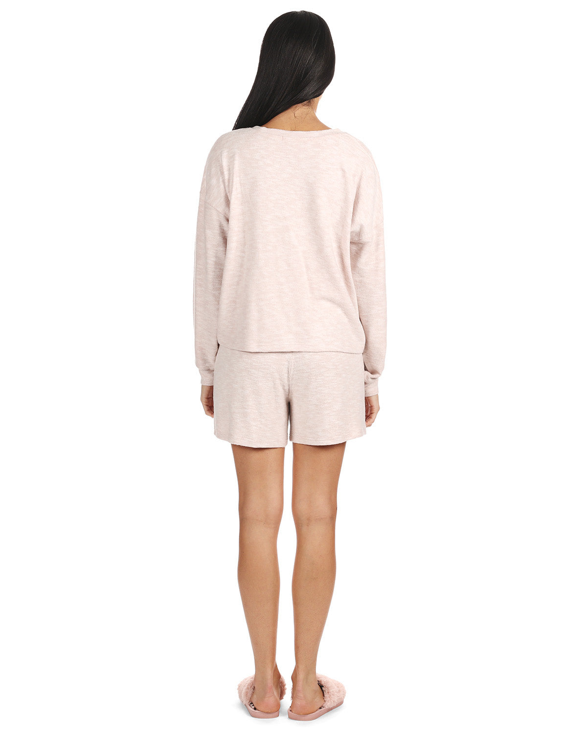 Women's Hacci Matching Short and Long Sleeve Pajama Set - Charming Charlie