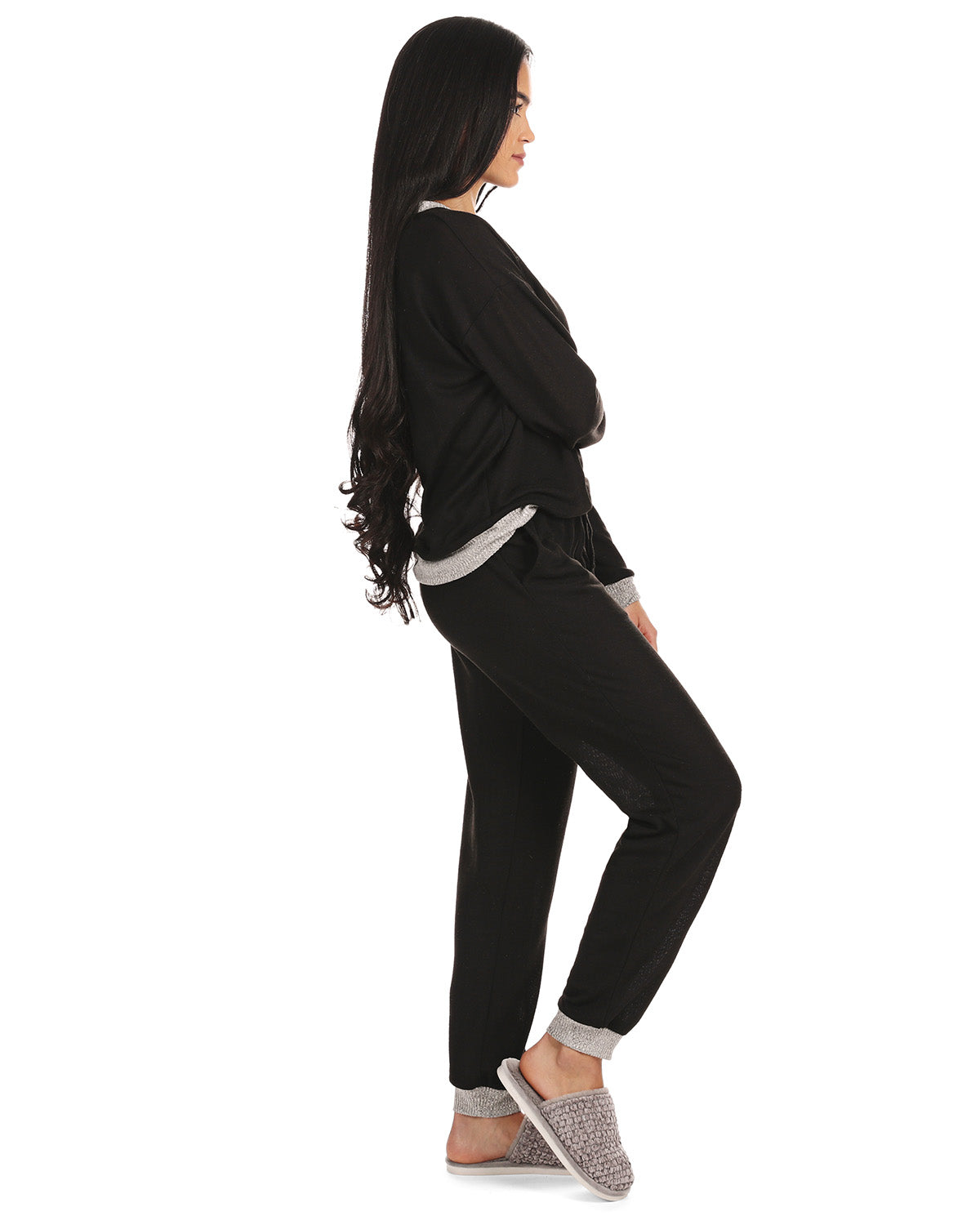 Women's Hacci Matching Pullover Top and Jogger Pants Set - Charming Charlie