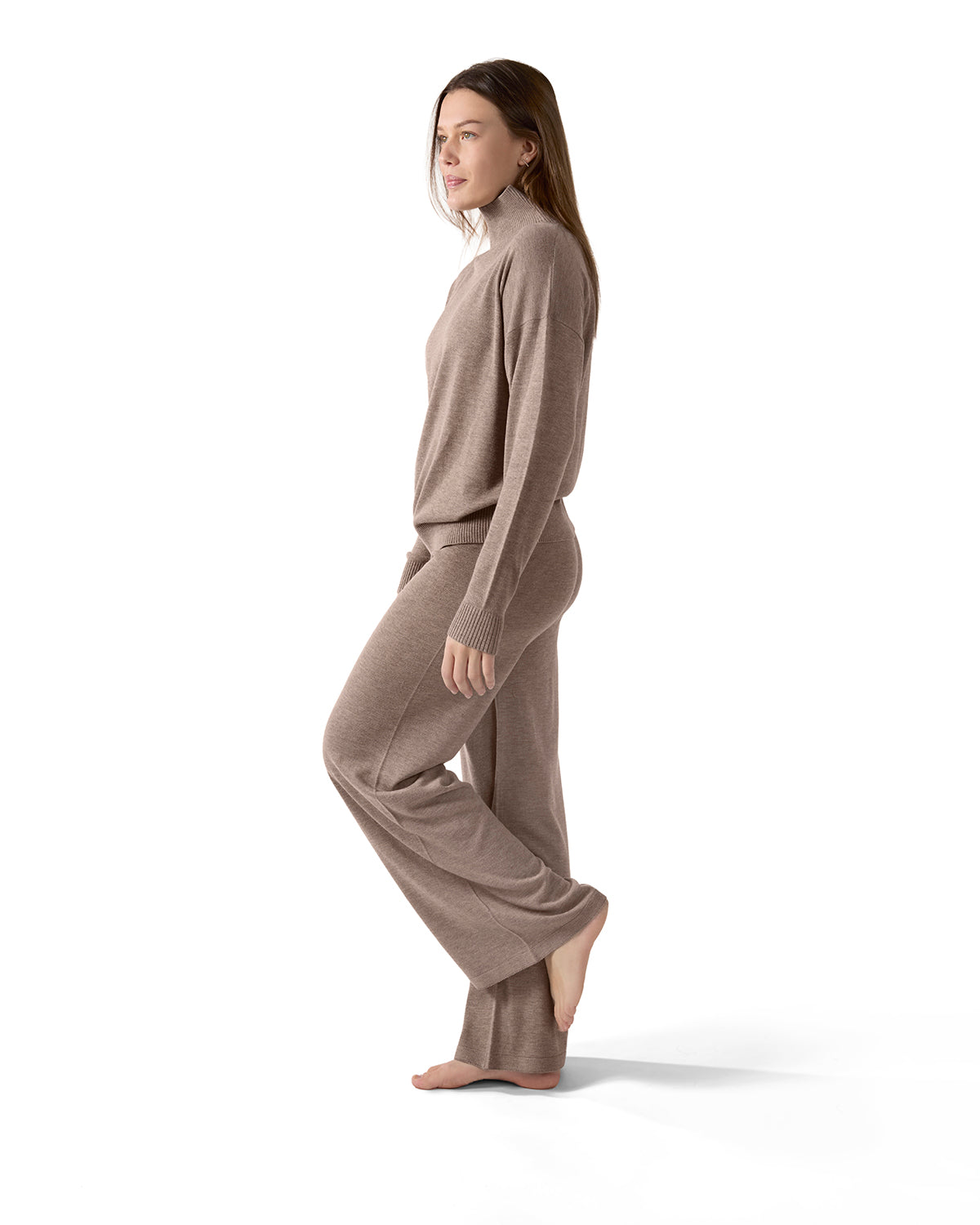 Women's Turtleneck Sweater and Knit Pants Lounge Set - Charming Charlie