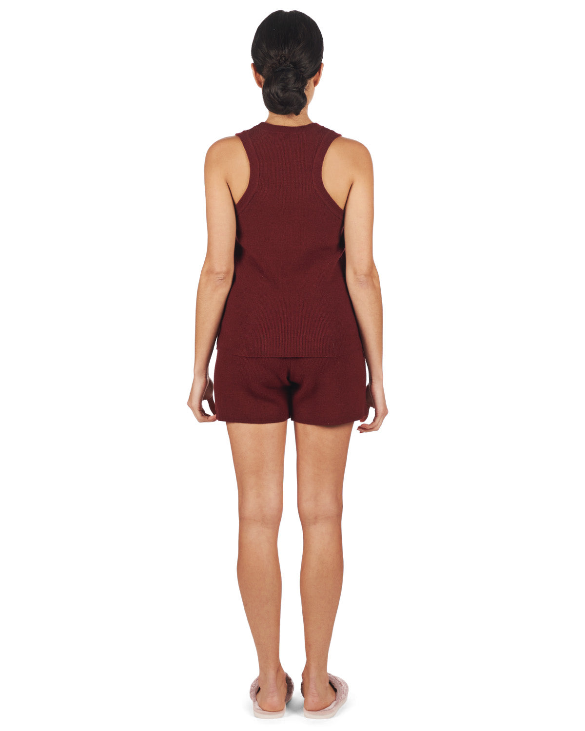 2 Piece Women's Sweater Knit Tank Top and Shorts Set - Charming Charlie