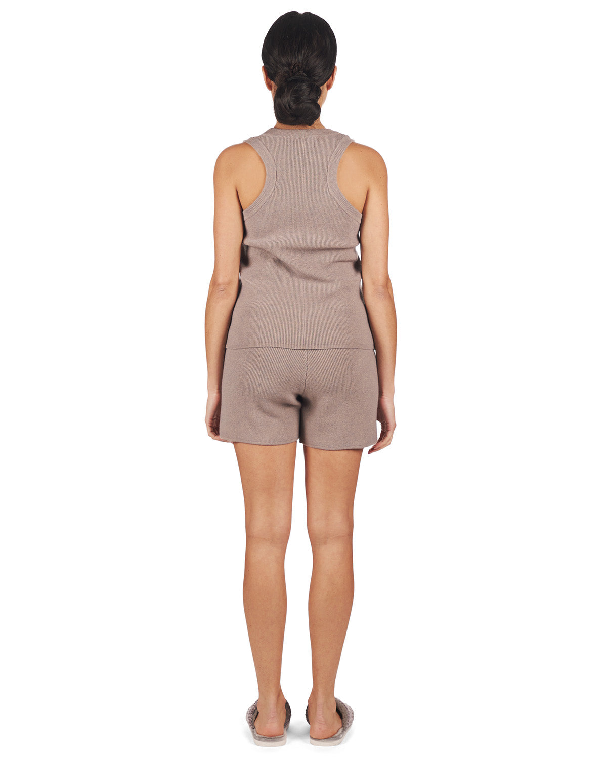 2 Piece Women's Sweater Knit Tank Top and Shorts Set - Charming Charlie