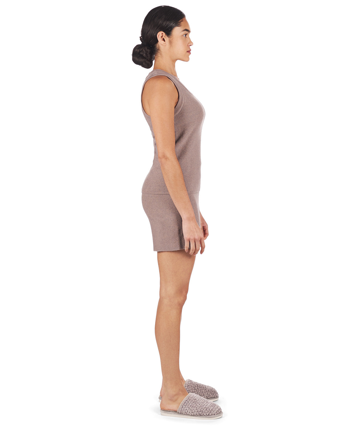 2 Piece Women's Sweater Knit Tank Top and Shorts Set - Charming Charlie